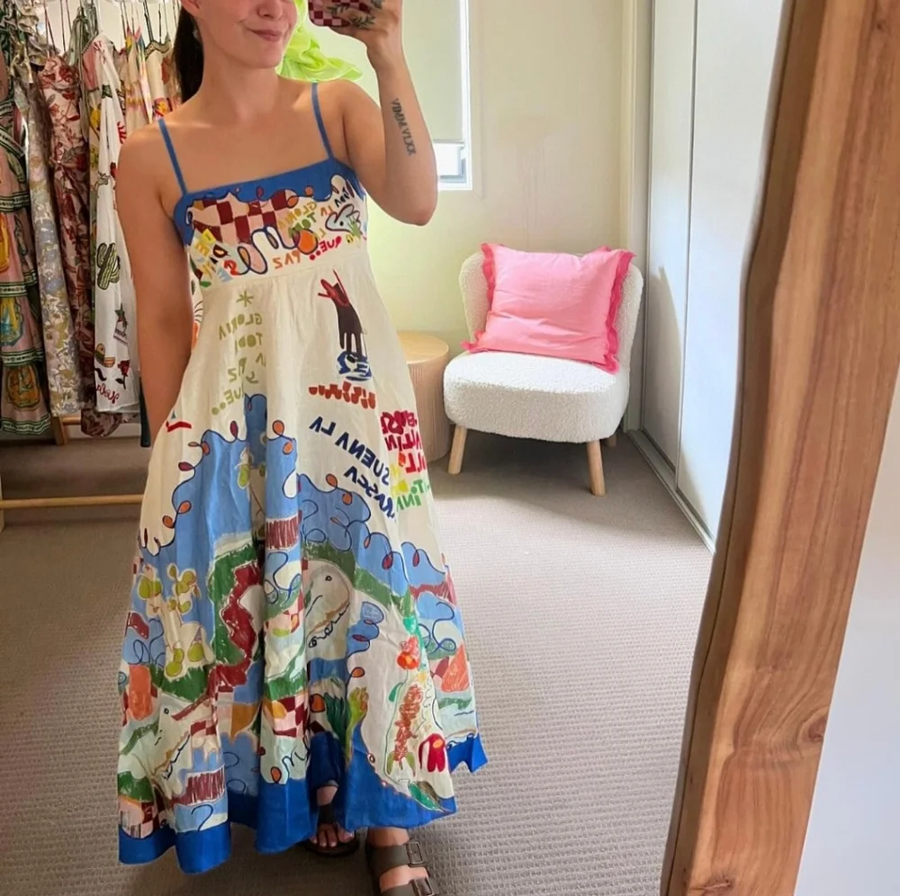 Alemais Colorful Printed Maxi Dress - Picture 3 of 13